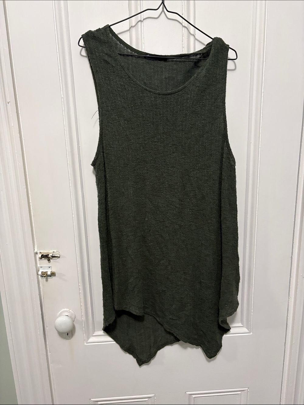 Gibson Olive Green Sleeveless Tunic Tank